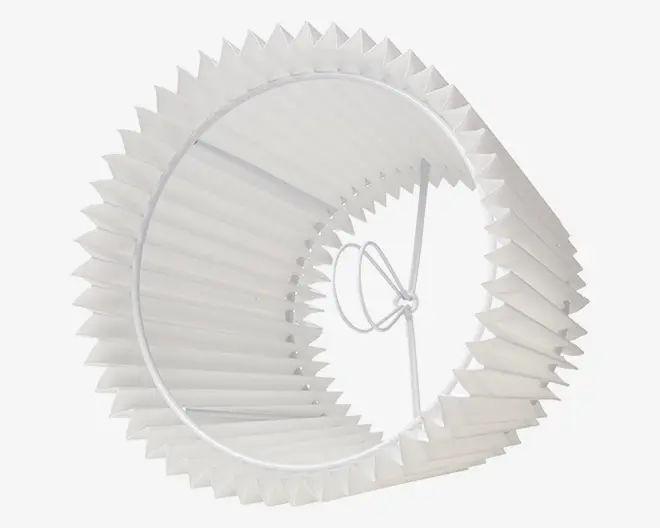 Skærm Emma Villa hvid H.14 cm