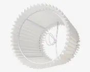 Skærm Emma Villa hvid H.14 cm 