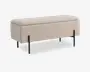 Puf/bænk med opbevaring beige