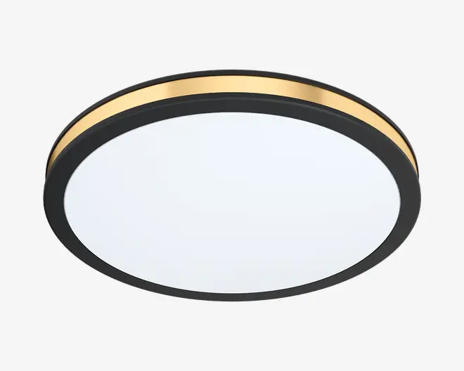 Plafond Pescaito sort/guld Ø.28 cm