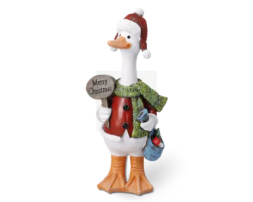 Figur julegås assorteret H.25 cm