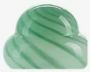 Bordlampe Stribet Grøn H.22 cm