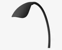 Gulvlampe Mamba med lysdæmper H.150 cm 