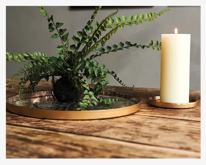 Fad deko antique metal Ø.13 cm 