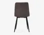 Spisebordsstol i taupe farvet møbelstof