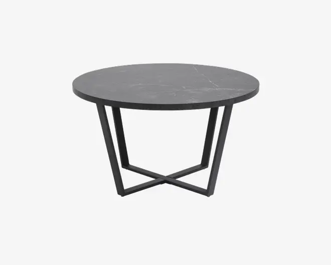 Sofabord Sort Marmorlook