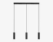 En sort, rektangulær gennemgangsportal med to lodrette søjler og en vandret overligger. Søjlerne har synlige indikatorlys og kontrolpaneler på siderne, og bunden af hver søjle er forstærket med en bredere, rillet sektion for stabilitet. Designet er slankt og moderne med en mat finish.