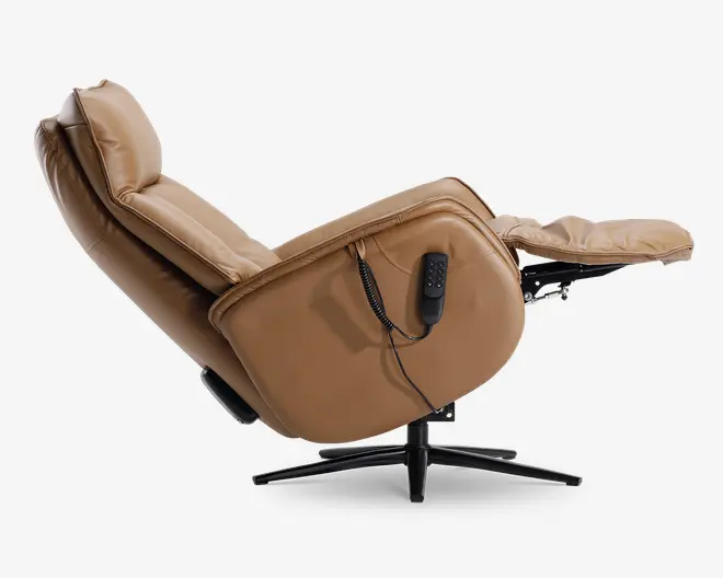 Drejestol m/indbygget skammel og 0-gravity