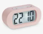 Vækkeur silikone pink H.7 cm