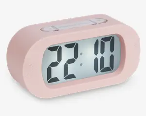 Vækkeur silikone pink H.7 cm 