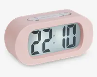 Vækkeur silikone pink H.7 cm 