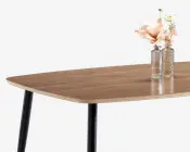 Sofabord Kreta røget eg/sort 80x110 cm