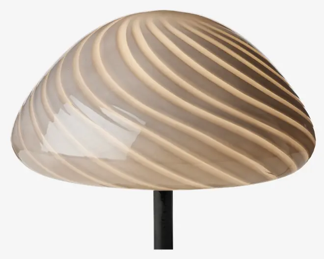 Bordlampe Mini Mus grå H.17 cm 