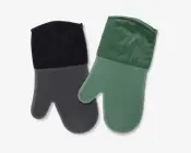 Grillhandske ass grøn/sort