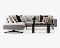 Sofa m. Åben Afslutning Beige Venstrevendt