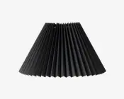 Plisseskærm Sort 21 cm