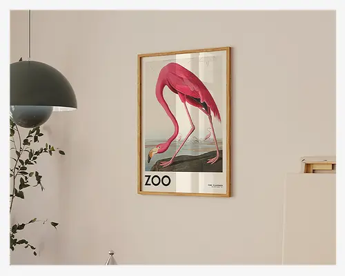 Plakat Pink Flamingo