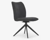 Spisebordsstol med drejestel i grå