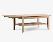 Sofabord olieret eg med klap og hylde