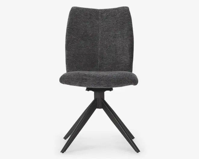 Spisebordsstol med drejestel i grå