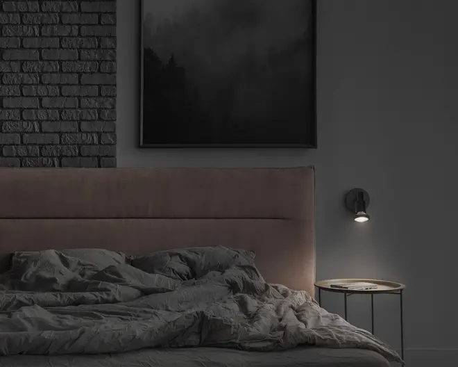 Spot 1xGU10 sort L.8 cm