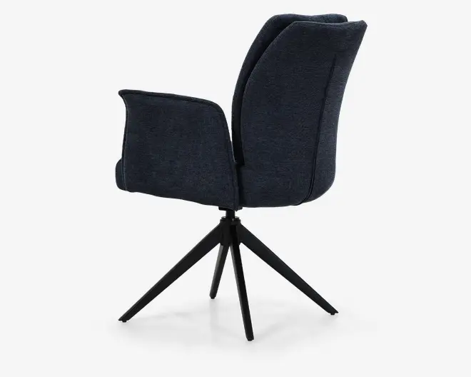 Spisebordsstol med armlæn og drejestel