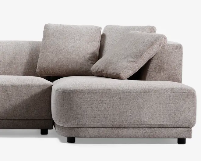 Sofa U-shape Taupe venstrevendt