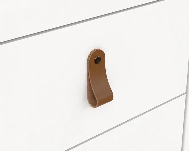 Skrivebord Madrid hvid kunstfiner