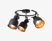 Loftspot Spiral Rolet 3 Sort/Sand Ø.51cm