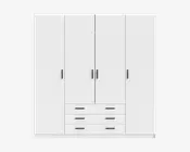 Garderobeskab Sprint m. 4 Låger og 3 Skuffer