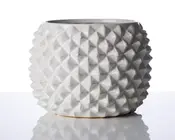 Urtepotteskjuler Ananas hvid H.16xØ.22 cm