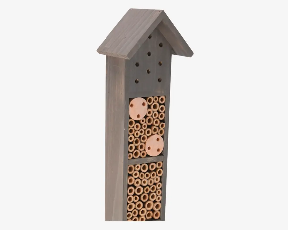 Insekthotel i træ H.44 cm 