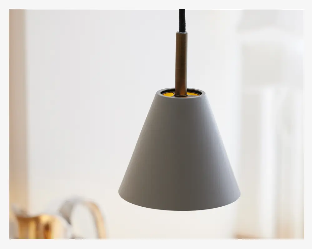 Loftlampe Hygge grå Ø. 12 cm