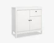 Skænk Madrid hvid med 1 skuffe