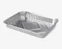 Alubakke stor 4 stk.