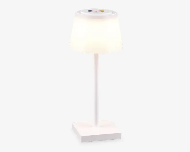 Bordlampe Sanchez mat hvid H.30 cm 