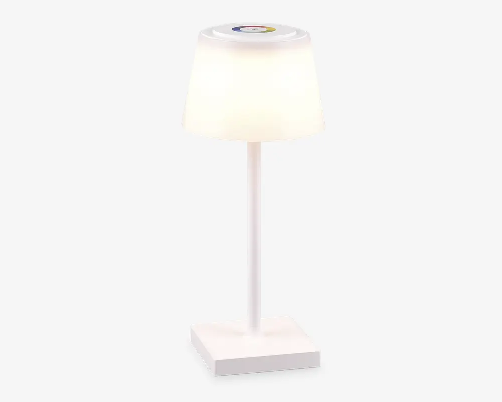 Bordlampe Sanchez mat hvid H.30 cm 