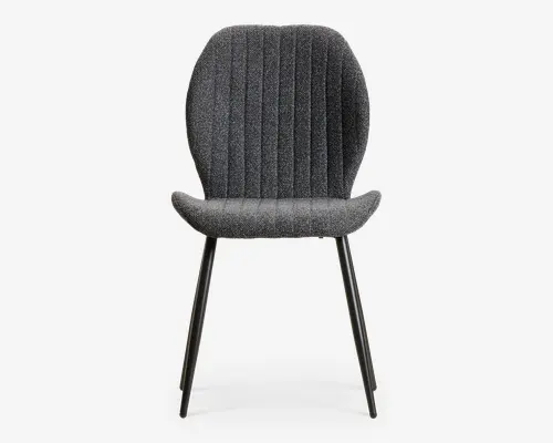 Spisebordsstol i beige med sort stel
