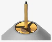 Loftlampe Hygge grå Ø. 24 cm