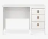 Skrivebord Madrid hvid kunstfiner