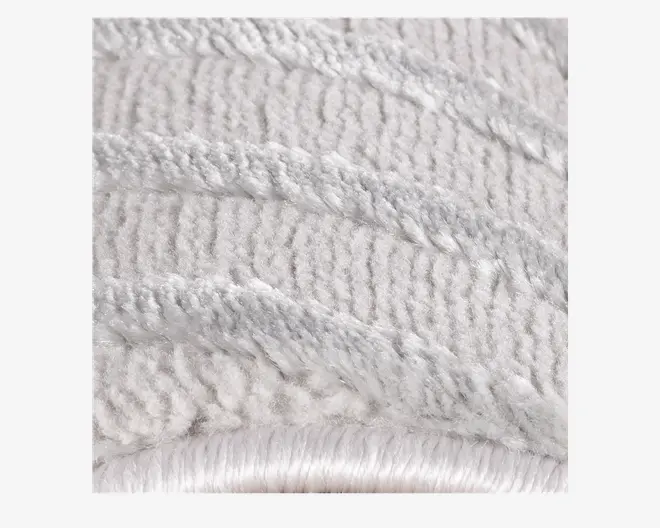 Løber Sahara sølvfarvet 80 x 250 cm