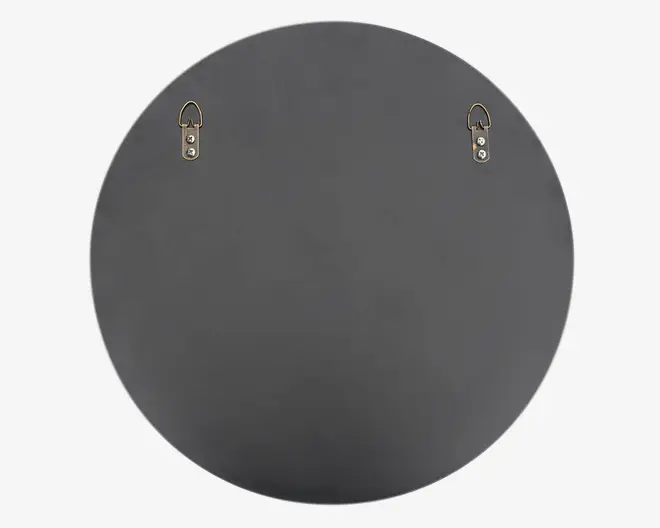 Spejl Cirkel Sort Ø60 cm