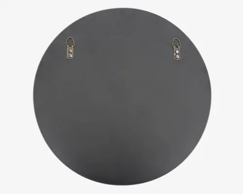 Spejl Cirkel Sort Ø60 cm