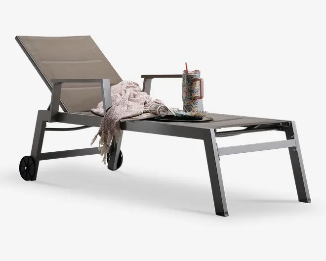 Solvogn m/hjul champagne