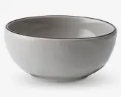 Mandala black rim skål mini grå Ø.8 cm