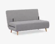 Sovesofa 2 pers. grå møbelstof