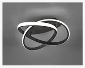 Loftlampe Course Sort Ø.45cm