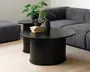 Sofabord Nola Sort Eg Ø-90 cm