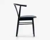 Spisebordsstol i sortlakeret bøg