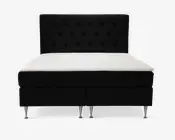 Komplet Continentalseng 180 x 200 cm sort